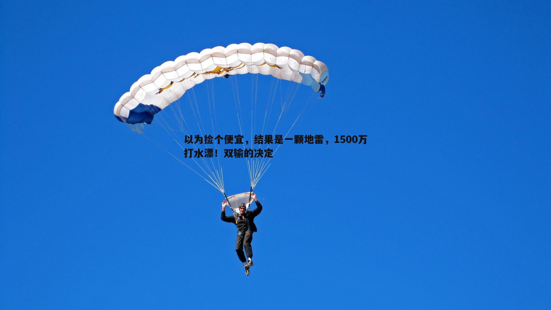 以为捡个便宜,结果是一颗地雷,1500万打水漂!双输的决定
